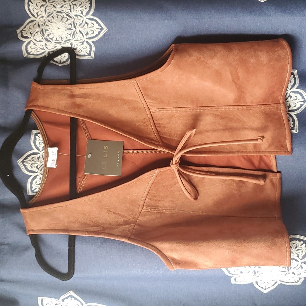 Faux Suede Vest NWT